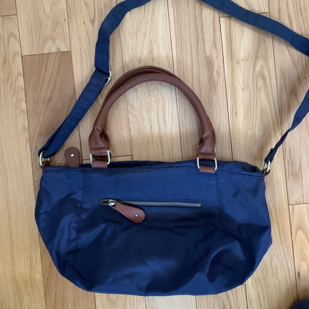 Navy blue crossbody shoulder bag